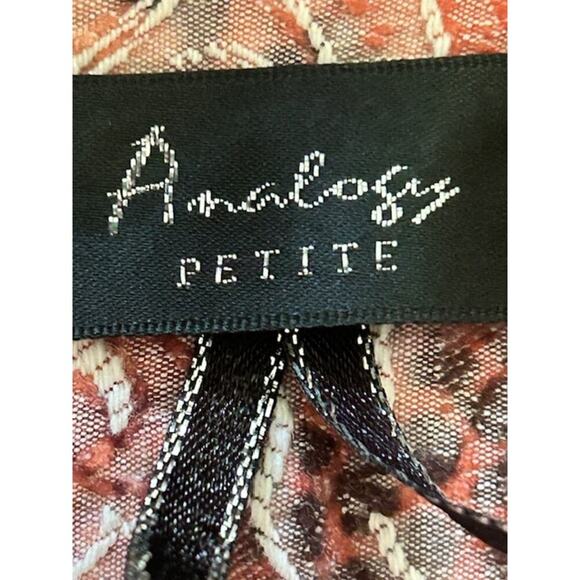 Analogy Petite Paisley Textured Button-Up Jacket – Size Petite - Picture 4 of 5